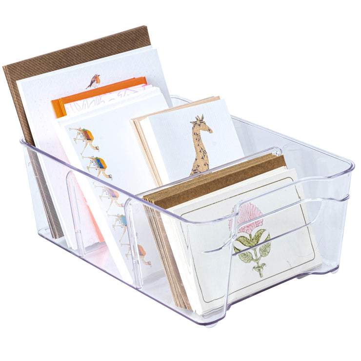 Clear Bin with Dividers – Clearly Organized