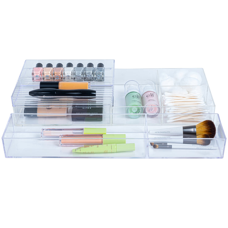 Clear Cosmetics Stackable Top - Bottles & Brushes