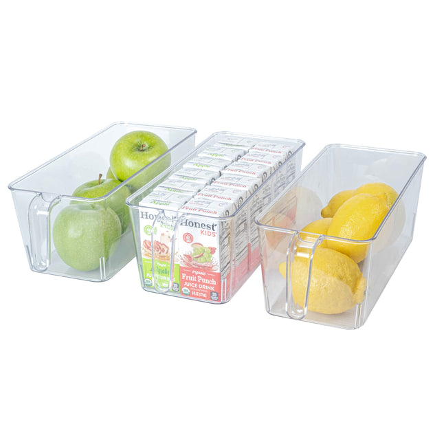 Clear Bin with Handle Medium – Clearly Organized